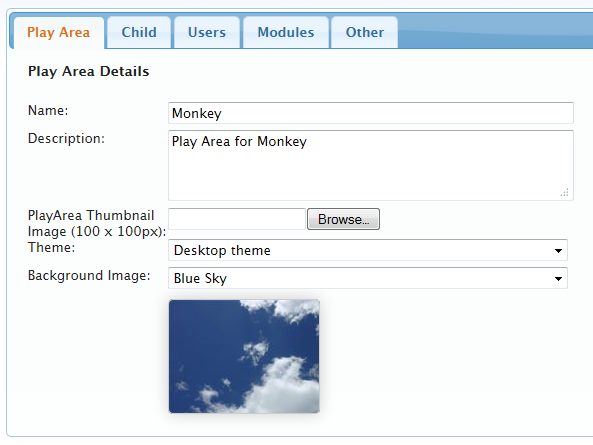 BabyBook properties tab 1