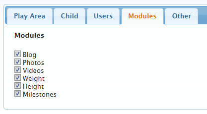 BabyBook properties tab 4